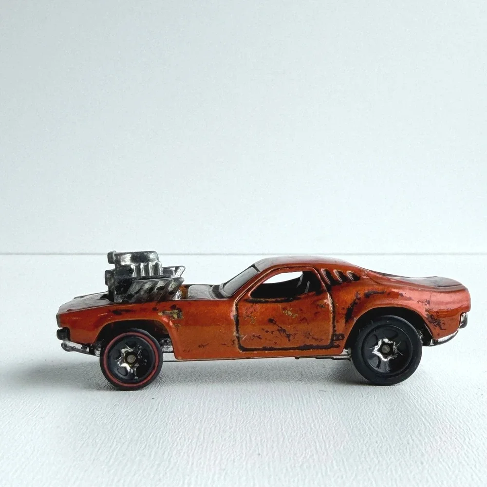 Vintage 1970 Hot Wheels Redline Rodger Dodger Orange Rare Dodge Challenger